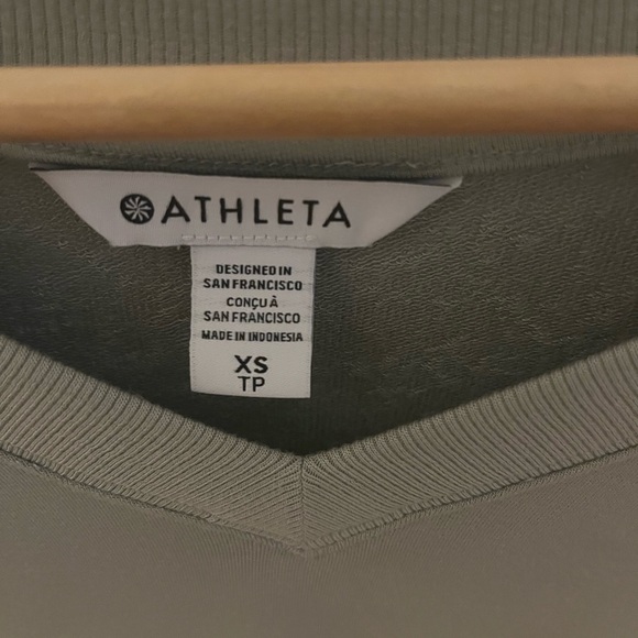 XS, fern green, Athleta short sleeve sweater - Picture 3 of 4